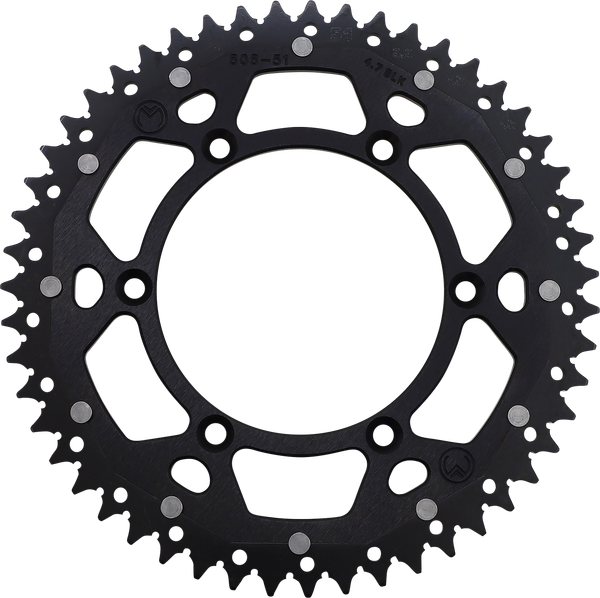 MOOSE RACING Pinion dublu negru, 2, nordicamoto.ro