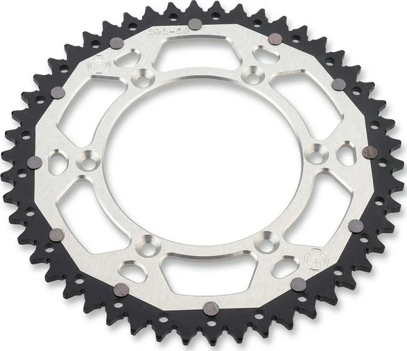 MOOSE RACING Pinion spate dublu Negru, Argintiu, Anodizat, 1, nordicamoto.ro