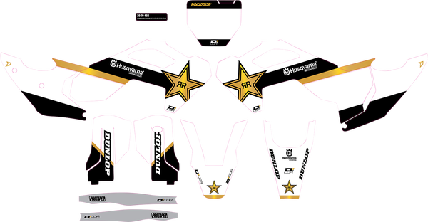 Complete Graphics Kit White, 1, nordicamoto.ro
