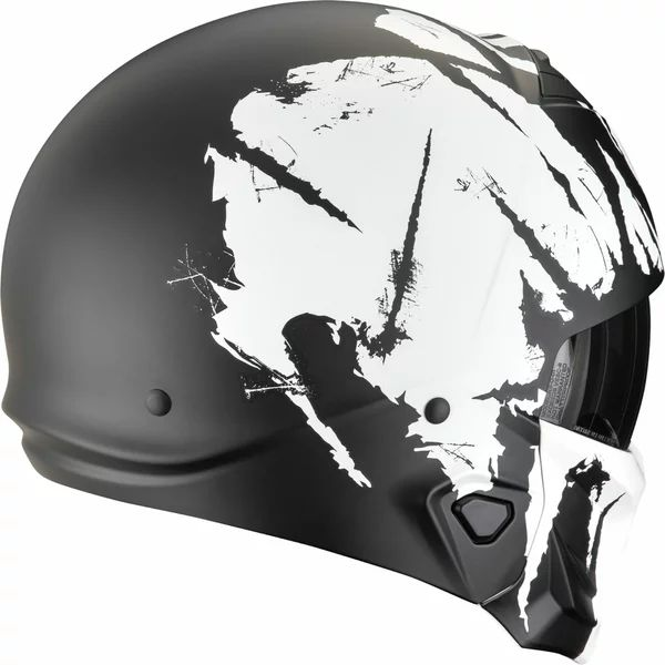 Casca moto SCORPION EXO-COMBAT II MARAUDER L Negru mat/Alb, 2, nordicamoto.ro