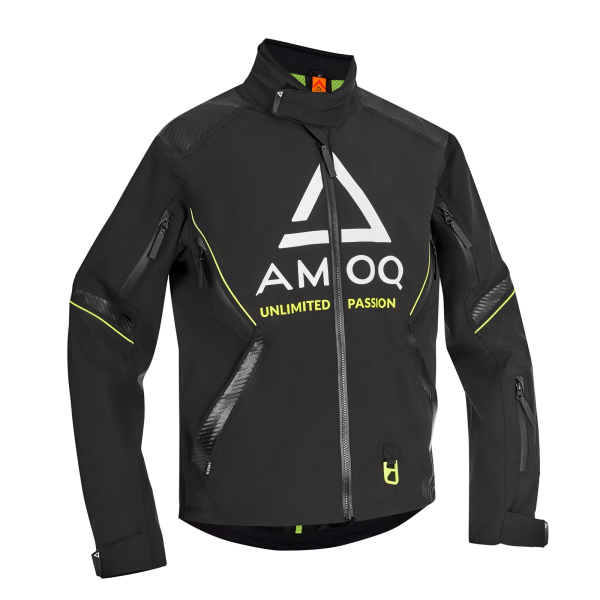 AMOQ Caliber V2 Jacket Black/Hivis Yellow, M, 1, nordicamoto.ro