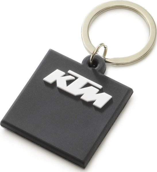 LOGO RUBBER KEYHOLDER BLACK-0