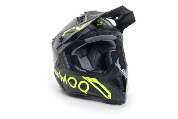AMOQ Friction MIPS Carbon Helmet Black/HiVis XS-1