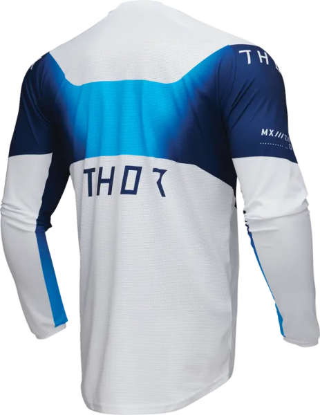 Tricou Enduro Thor Launchmode Storm White/Blue-2