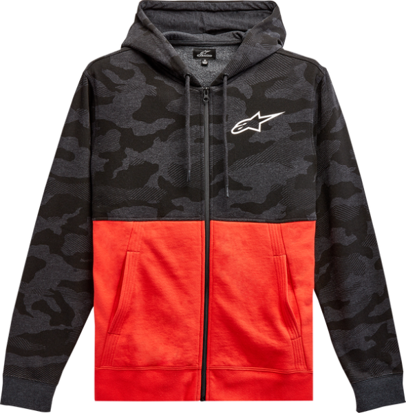 Camo Block Hoodie Green, Brown M, 1, nordicamoto.ro