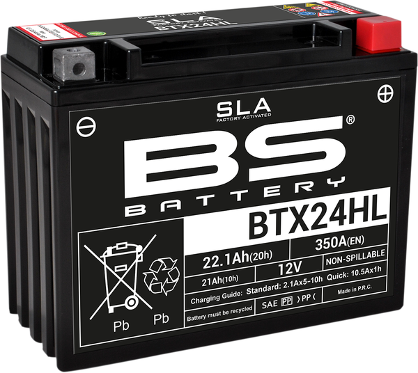 Sla Factory- Activated Agm Maintenance-free Battery Black