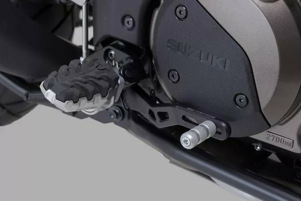 SW-MOTECH Brake Pedal Black, Silver -1