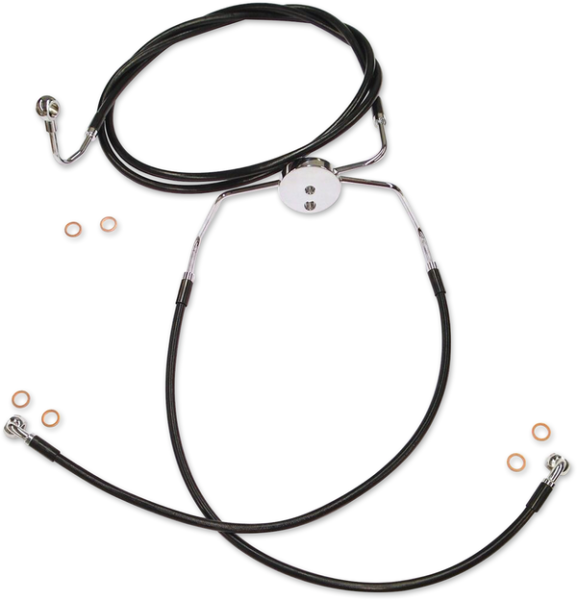 Xr Lower Brake Line Black, Chrome Standard, 1, nordicamoto.ro