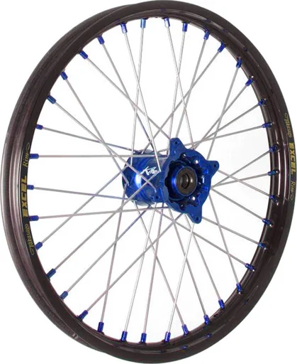 Jantă Elite Mx-en, spițe argintii, negru, albastru, 1, nordicamoto.ro