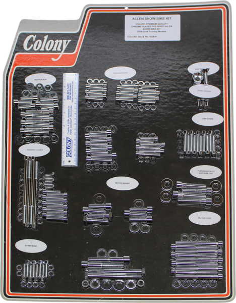 Engine Bolt Kit Silver, 1, nordicamoto.ro