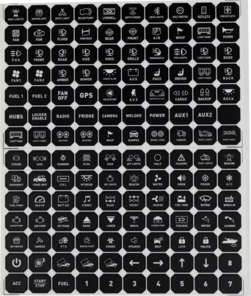 MOOSE RACING Gang Switch Black -0