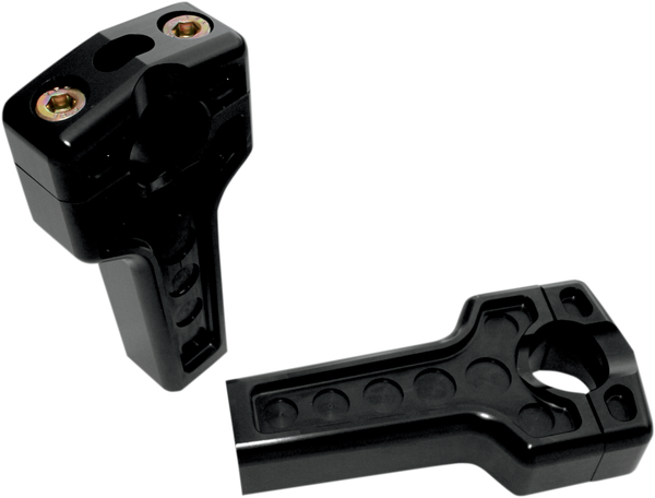 Dual Handlebar Riser Clamp Assembly Black, 1, nordicamoto.ro