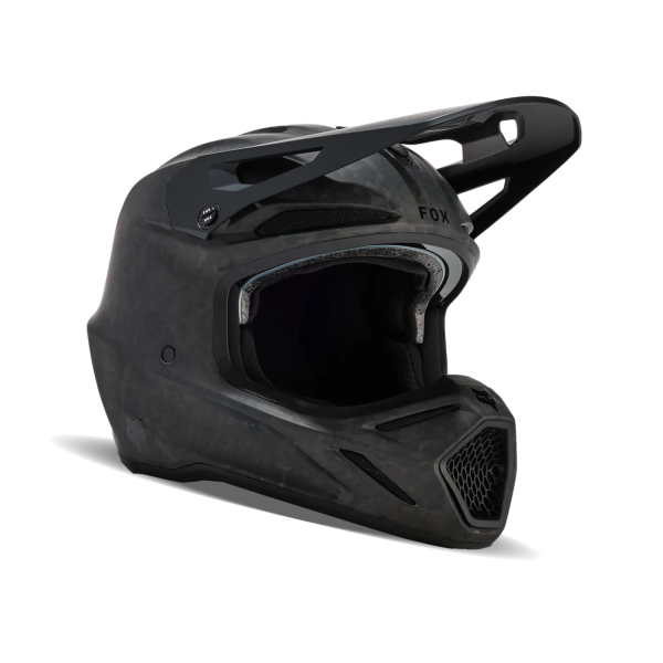 Casca Motocross Fox V3 RS Carbon Solid Negru Mat XS, 1, nordicamoto.ro