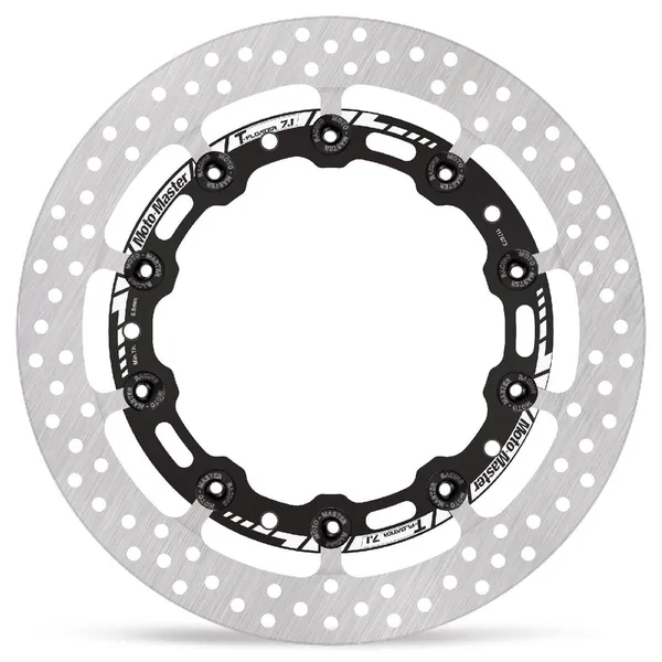 Halo Series Floating Rotor Black, Silver, Stainless Steel-1