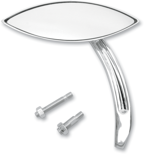 3-d Cat Eye Mirror Polished Chrome, 3, nordicamoto.ro