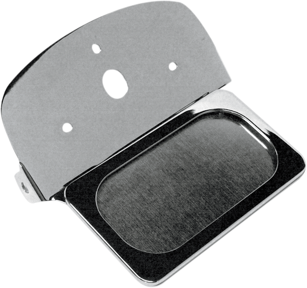 Rear License Plate Mount Black, Chrome, 1, nordicamoto.ro