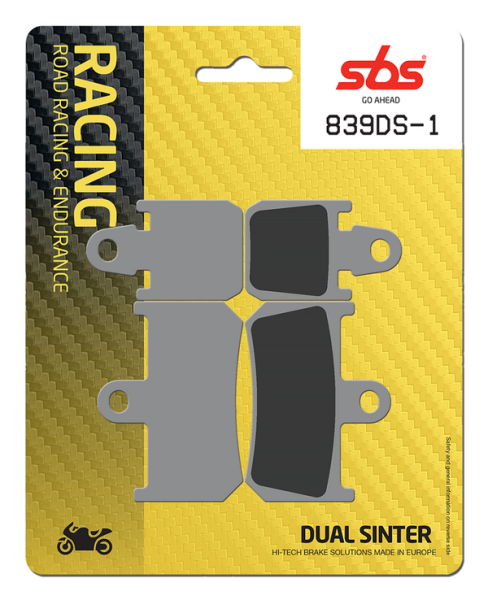 Ds Racing Dual Sintered Brake Pads, 1, nordicamoto.ro