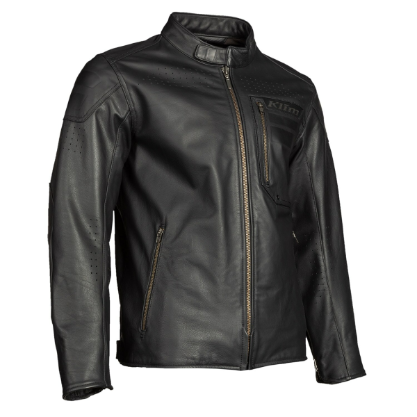 Geaca Moto Touring Klim Sixxer Leather Gunmetal Black-5