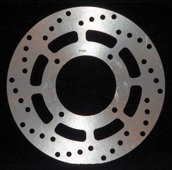 Round D-series Scooter Brake Rotor Silver, Stainless Steel, Zinc, 1, nordicamoto.ro