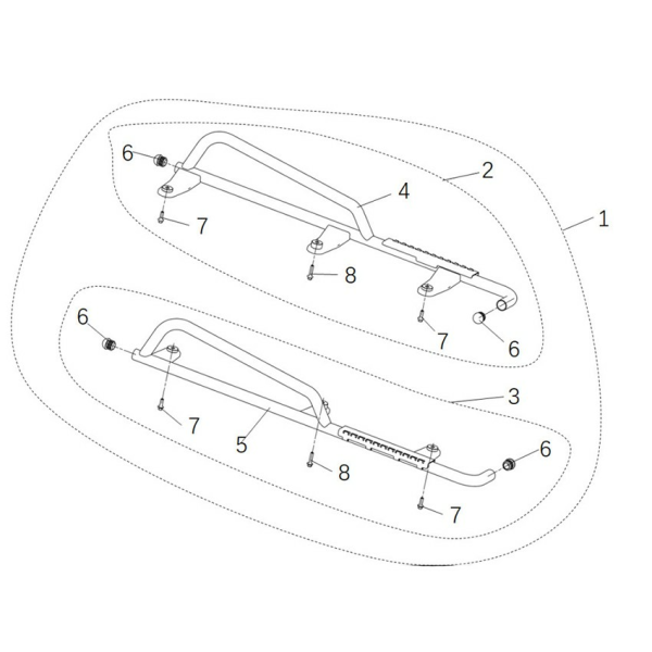 Nerf bars CFMOTO UFORCE 600-1