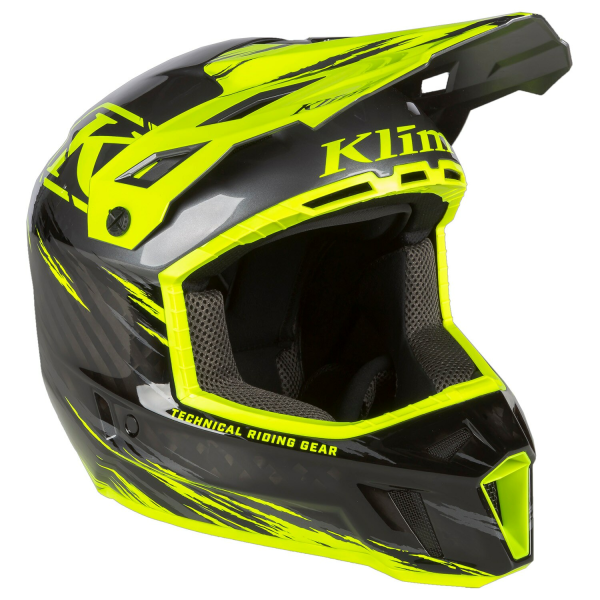Casca Snowmobil Klim F3 Carbon Pro ECE Ascent Black - Asphalt-13