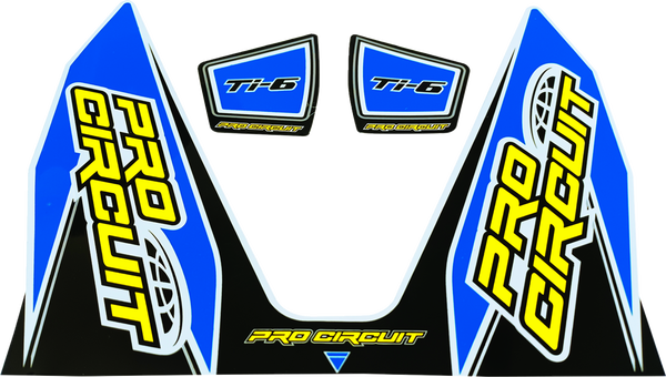 Ti-6 Exhaust Decals Blue 