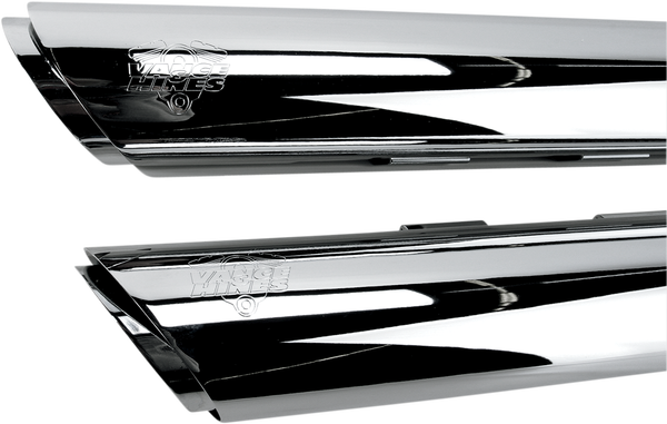 3(r) Round Twin Slash Slip-on Mufflers Black, 3, nordicamoto.ro