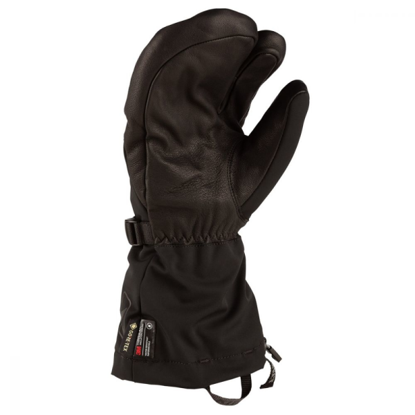 Manusi Snowmobil Klim Tundra Gauntlet Black - Asphalt Insulated-0