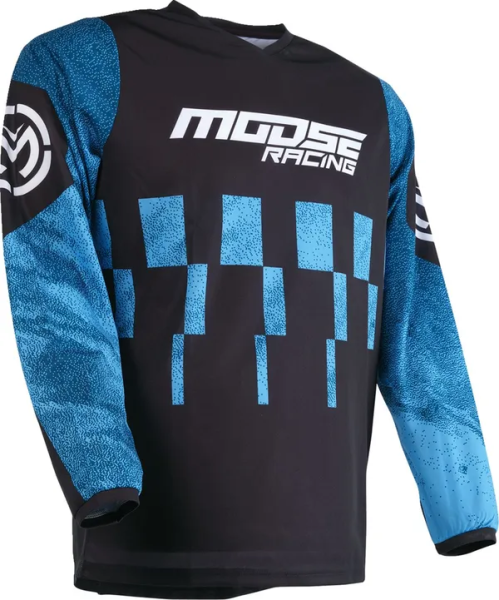 Tricou Moose Racing Qualifier Black/Blue-3