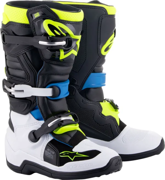 Cizme Copii Alpinestars Tech 7S Yellow/White/Blue/Black-1