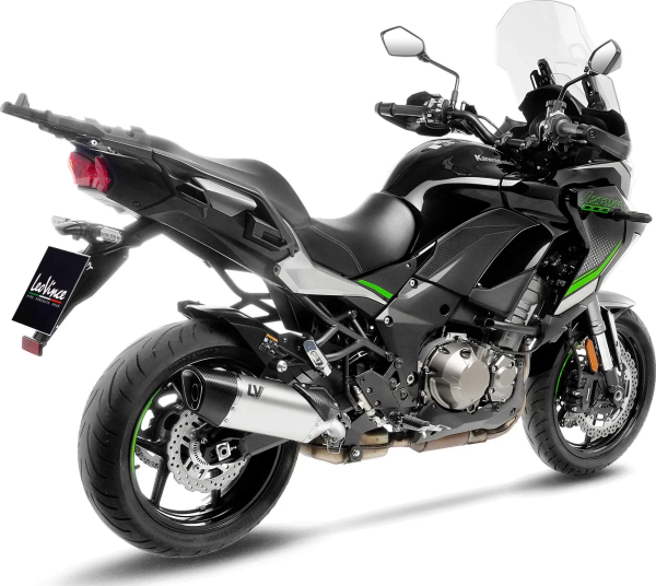 Tobă de eșapament LeoVince LV-14 R Titanium Slip-On pentru Kawasaki Versys 1000, 4, nordicamoto.ro