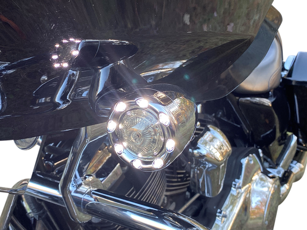 Probeam® Bullet Ringz 1157 Front Turn Signals Chrome, 2, nordicamoto.ro