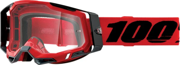 Ochelari 100% Racecraft 2 Red Clear Lens ONE SIZE, 2, nordicamoto.ro