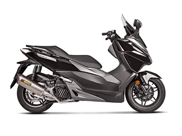 Racing Line Full Exhaust System Scooter Silver, Black -2