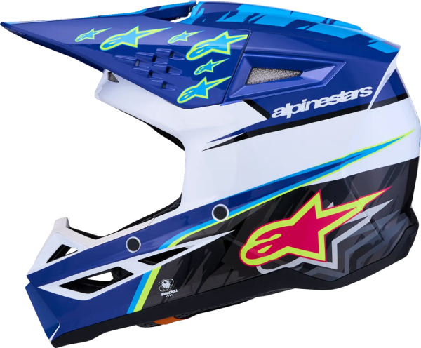 Casca Copii Alpinestars SM3 Falcon Albastru/Negru/Roz S, 4, nordicamoto.ro