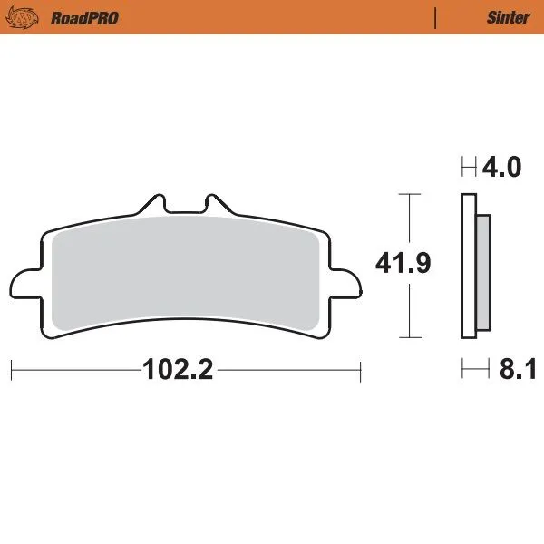 Roadpro Sinder Brake Pad Front-0