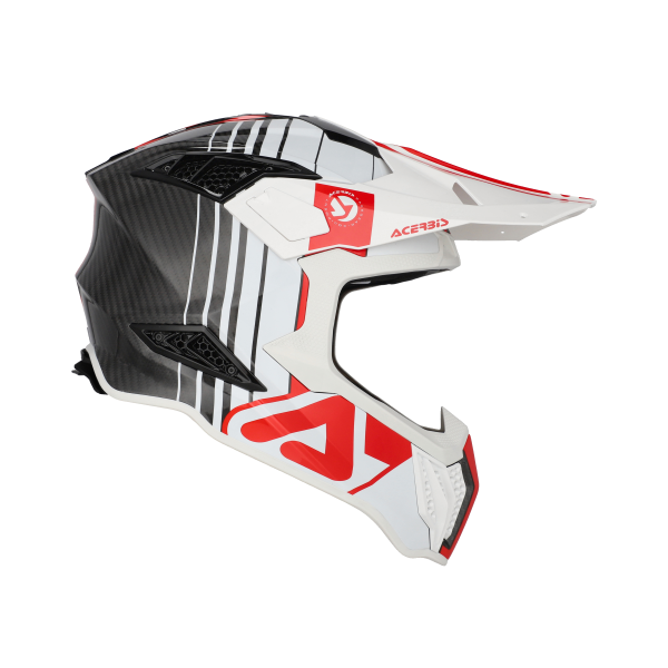 Casca Acerbis Airstrike-C Alb/Rosu-12