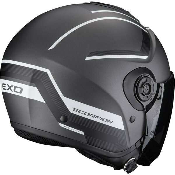 Casca open face/jet SCORPION EXO CITY II COSMOS M Rosu/Argintiu, 3, nordicamoto.ro
