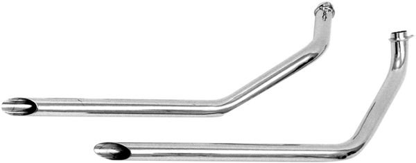 Staggered Dual Slash Cut Drag Pipes Chrome, 1, nordicamoto.ro