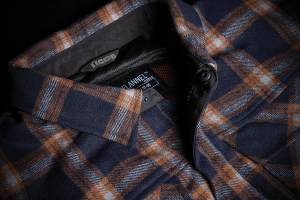 Geaca Textil Icon Upstate™ Riding Flannel Orange-0