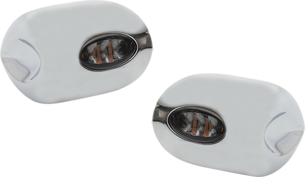 Elypse Led Front Turn Signals Chrome, 2, nordicamoto.ro