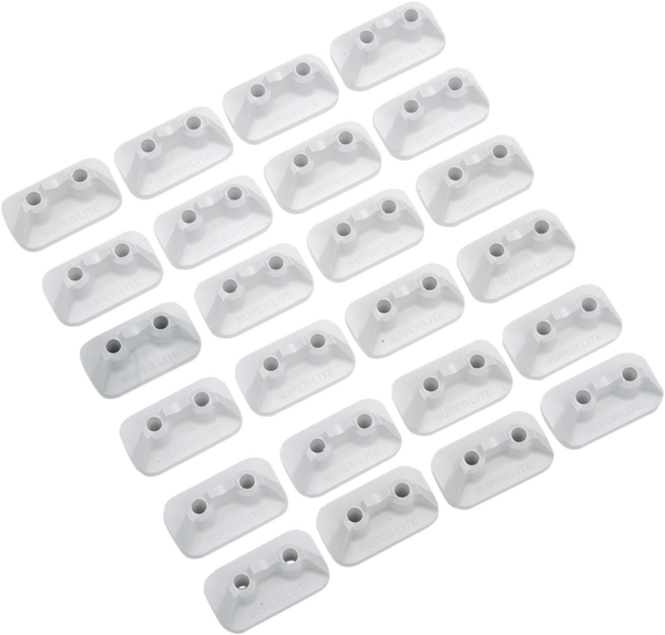 Pro Series Super Lite Backing Plates White, 1, nordicamoto.ro