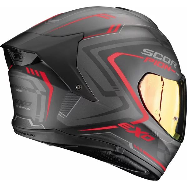 Casca integrala SCORPION EXO-530 AIR SLOPE S Negru mat/Rosu, 19, nordicamoto.ro