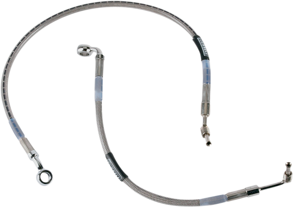 Stock-length Rear Brake Line Silver Standard, 1, nordicamoto.ro