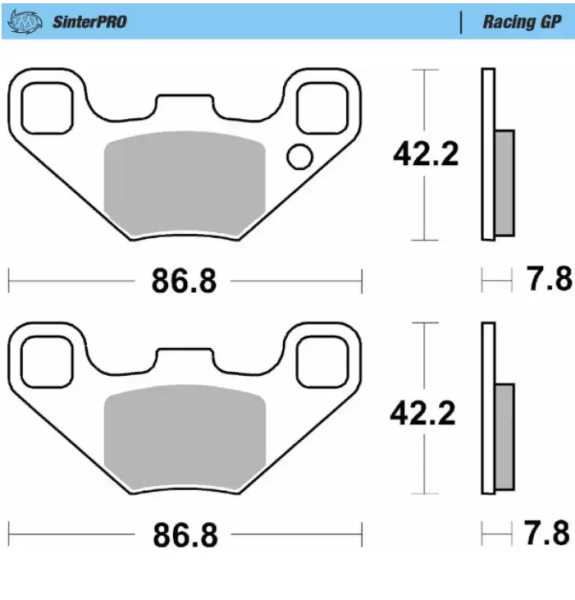 Plăcuțe de frână Racing Gp Sinterpro Offroad , 1, nordicamoto.ro