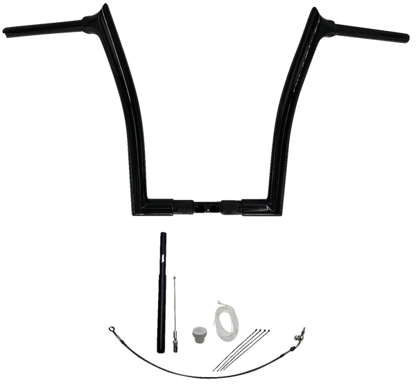 1-1/2(r) Ez Install Pointed Top Handlebar Kit Black, 2, nordicamoto.ro