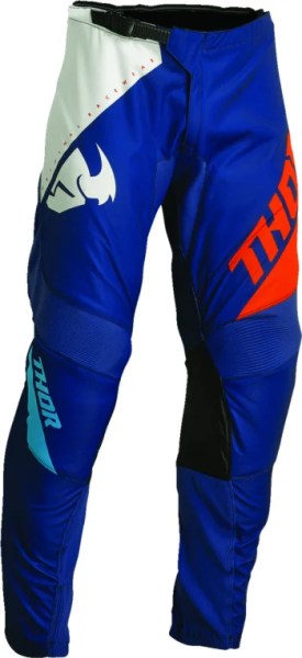 Pantaloni Copii Thor Sector Edge Navy/Orange 20, 4, nordicamoto.ro