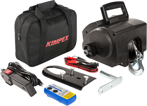 Portable Electric Winch Black-1