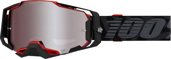 Ochelari Snowmobile 100% Armega Black/Red, 1, nordicamoto.ro