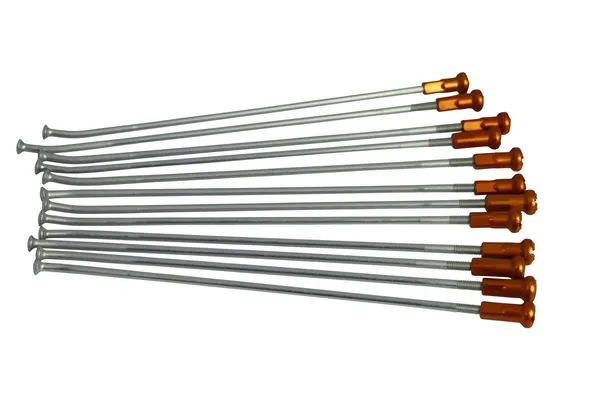 Spoke And Nipple Replacement Kit Aluminum, Orange-0